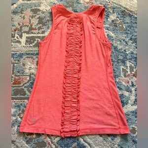 Lululemon Run A Marathon Singlet Pink Laser Cut EUC! PTP:15”